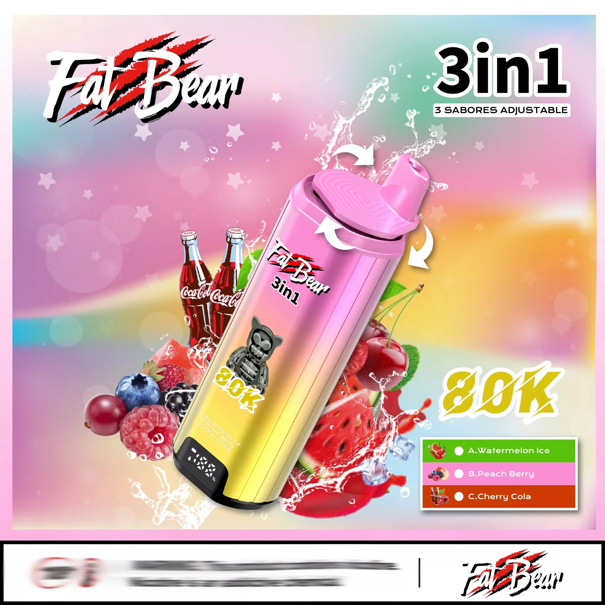 AIM FATBEAR 80K – Jednorazová elektronická cigareta až do 80 000 potiahnutí