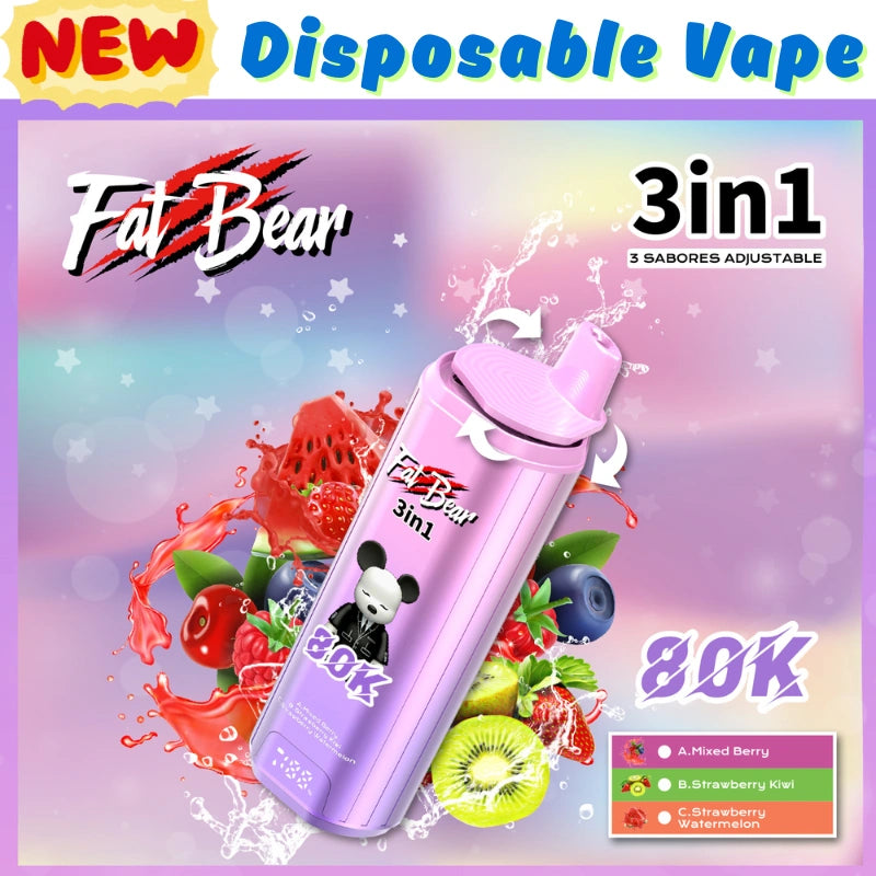 AIM FATBEAR 80K – Jednorazová elektronická cigareta až do 80 000 potiahnutí